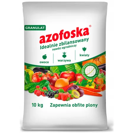 Azofoska 10 kg universele meststof voor fruit, groenten en bloeiend gras